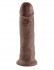 Коричневый фаллос-гигант 10" Cock - 25,4 см.