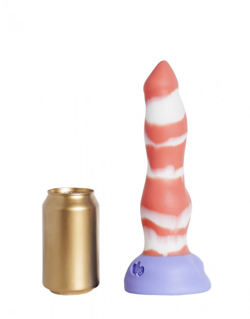 Красно-белый фаллоимитатор "Лис Large" - 26 см.