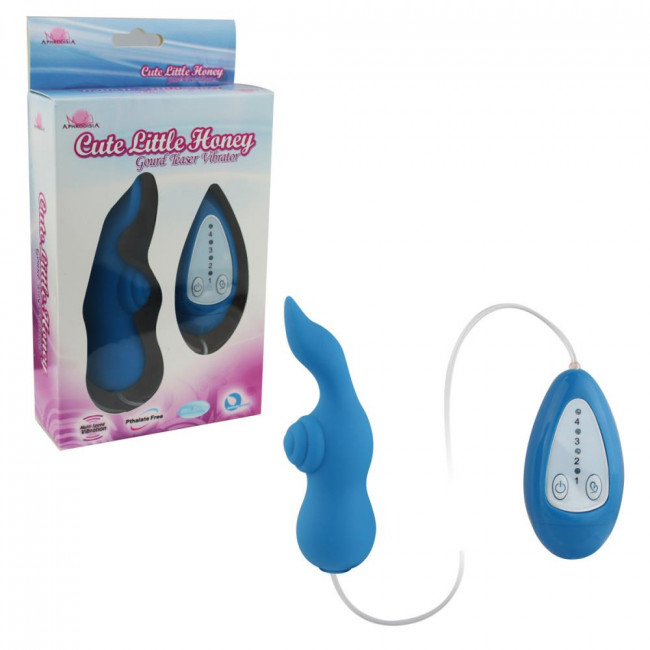 Голубой вибростимулятор с выносным пультом Gourd Teaser Голубой вибростимулятор с выносным пультом Gourd Teaser