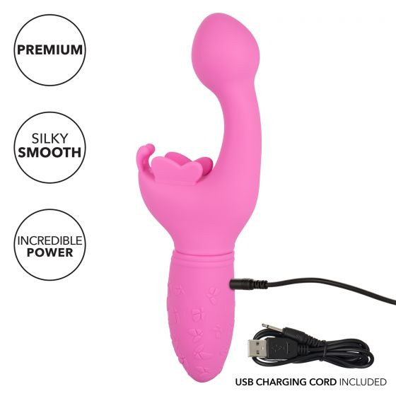 Розовый вибратор-кролик Rechargeable Butterfly Kiss Розовый вибратор-кролик Rechargeable Butterfly Kiss