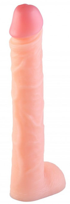 Телесный фаллоимитатор-гигант - 44,5 см. Телесный фаллоимитатор-гигант - 44,5 см.