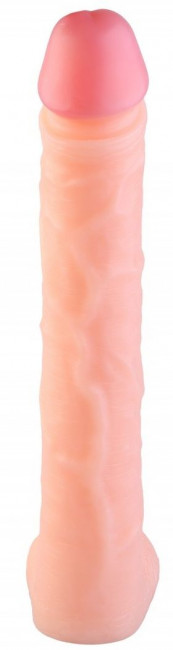 Телесный фаллоимитатор-гигант - 44,5 см. Телесный фаллоимитатор-гигант - 44,5 см.