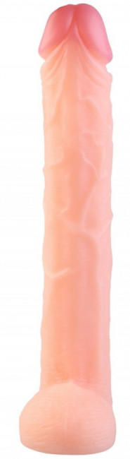 Телесный фаллоимитатор-гигант - 44,5 см. Телесный фаллоимитатор-гигант - 44,5 см.