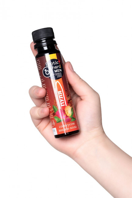 Биостимулирующий концентрат для мужчин Erotic hard "Пуля" со вкусом виски и колы - 100 мл. Биостимулирующий концентрат для мужчин Erotic hard "Пуля" со вкусом виски и колы - 100 мл.