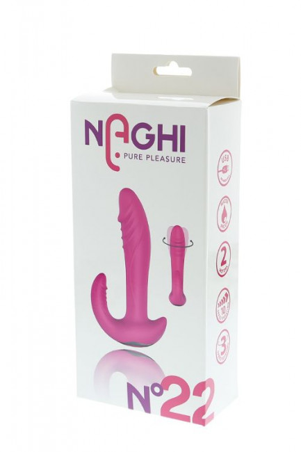 Розовый вибратор-ротатор с дополнительным отростком NAGHI NO.22 RECHARGEABLE DUO VIBRATOR Розовый вибратор-ротатор с дополнительным отростком NAGHI NO.22 RECHARGEABLE DUO VIBRATOR