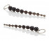 Черная анальная цепочка X-10 BEADS