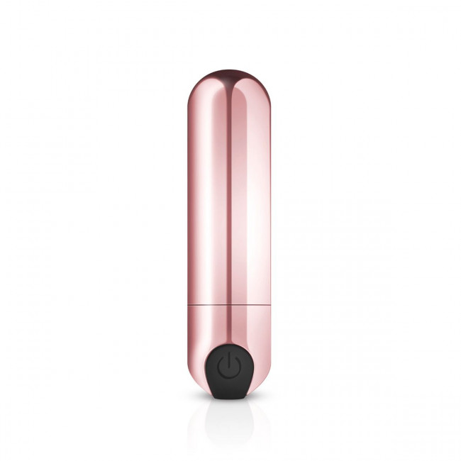 Золотистая вибропуля Rosy Gold Bullet Vibrator - 7,5 см.
