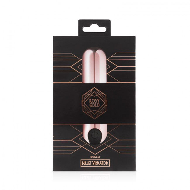 Золотистая вибропуля Rosy Gold Bullet Vibrator - 7,5 см. Золотистая вибропуля Rosy Gold Bullet Vibrator - 7,5 см.