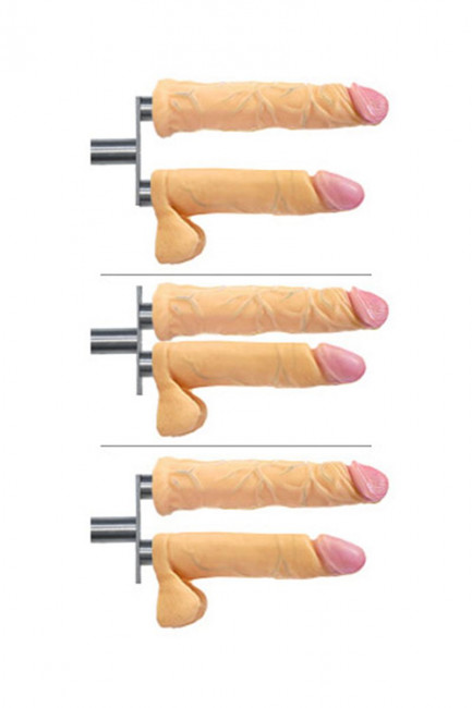 Серебристый двойной адаптер для фаллоимитаторов LoveMachines