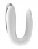 Белый вибромассажёр для пар Satisfyer Double Fun