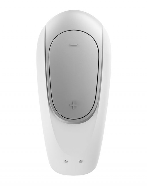 Белый вибромассажёр для пар Satisfyer Double Fun Белый вибромассажёр для пар Satisfyer Double Fun