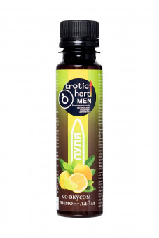 Биостимулирующий концентрат для мужчин "Erotic hard" со вкусом лимона и лайма - 100 мл.