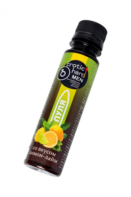Биостимулирующий концентрат для мужчин "Erotic hard" со вкусом лимона и лайма - 100 мл. Биостимулирующий концентрат для мужчин "Erotic hard" со вкусом лимона и лайма - 100 мл.