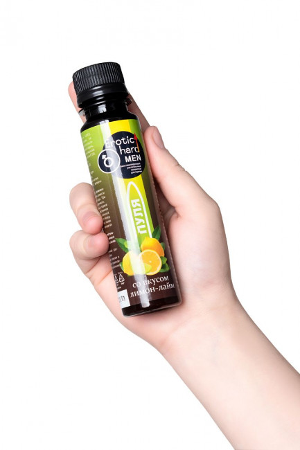 Биостимулирующий концентрат для мужчин "Erotic hard" со вкусом лимона и лайма - 100 мл. Биостимулирующий концентрат для мужчин "Erotic hard" со вкусом лимона и лайма - 100 мл.