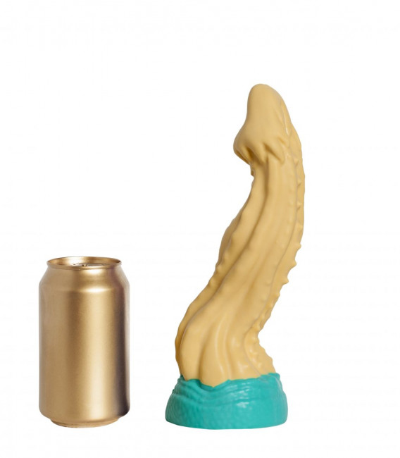 Бежевый фаллоимитатор "Песчаная Змея medium" - 24 см. Бежевый фаллоимитатор "Песчаная Змея medium" - 24 см.