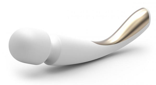 Профессиональный массажер Smart Wand Medium белого цвета Профессиональный массажер Smart Wand Medium белого цвета