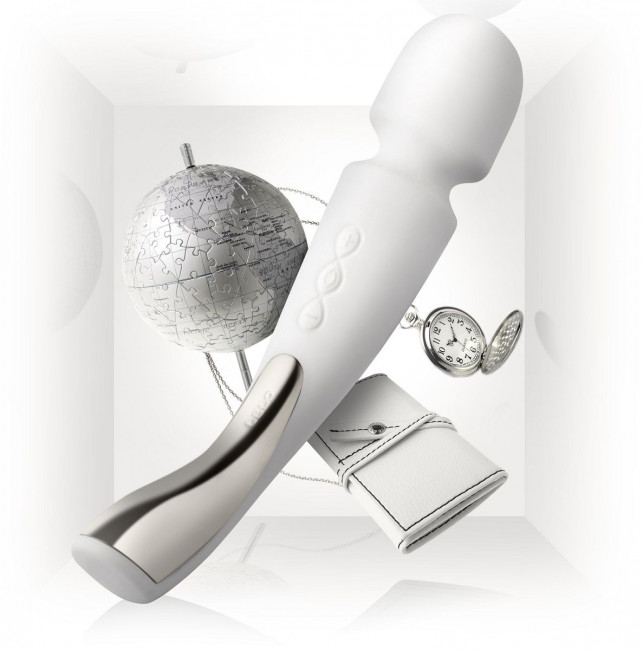 Профессиональный массажер Smart Wand Medium белого цвета Профессиональный массажер Smart Wand Medium белого цвета