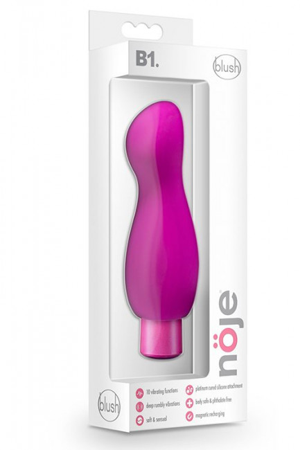 Лиловый вибромассажер B1 - 13,97 см. Лиловый вибромассажер B1 - 13,97 см.