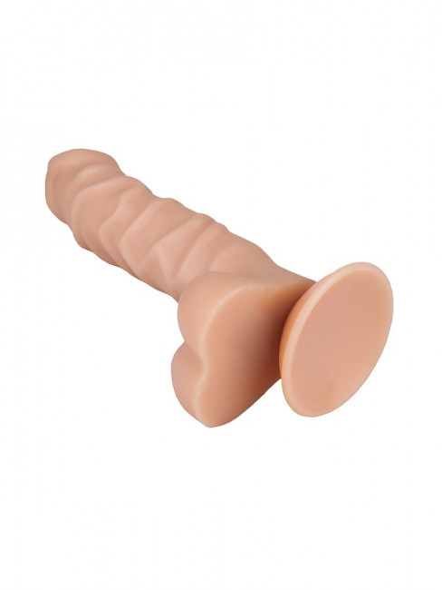 Реалистичный фаллоимитатор №17 на присоске - 18 см. Реалистичный фаллоимитатор №17 на присоске - 18 см.