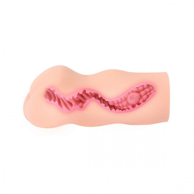 Телесный мастурбатор-вагина с двойным слоем Телесный мастурбатор-вагина с двойным слоем