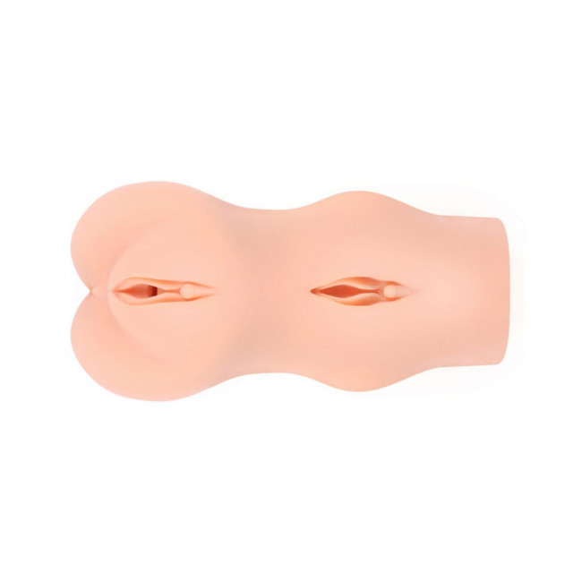 Телесный мастурбатор-вагина с двойным слоем Телесный мастурбатор-вагина с двойным слоем