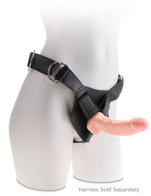 Телесный фаллоимитатор на присоске 8" Triple Density Fat Cock with Balls  - 24,1 см.