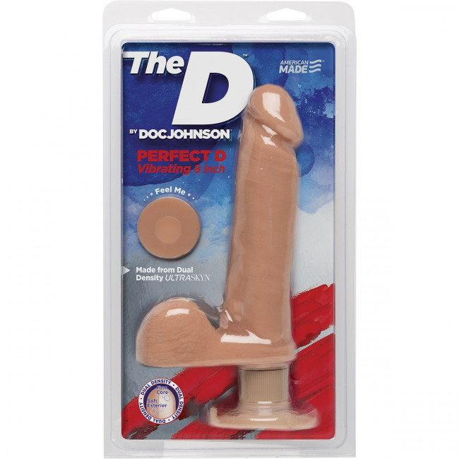 Телесный вибратор-реалистик The D Perfect D Vibrating 8" - 23 см. Телесный вибратор-реалистик The D Perfect D Vibrating 8" - 23 см.