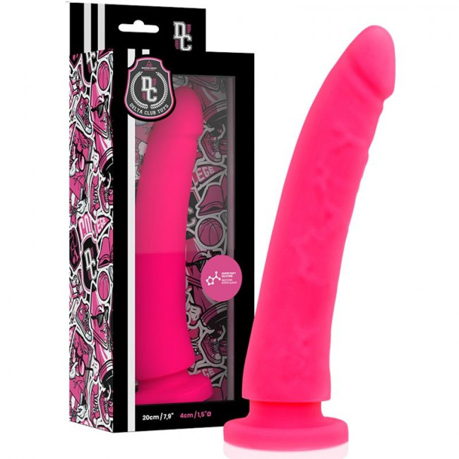 Розовый фаллоимитатор из силикона Delta Сlub Toys Dong Pink Silicone - 20 см. Розовый фаллоимитатор из силикона Delta Сlub Toys Dong Pink Silicone - 20 см.