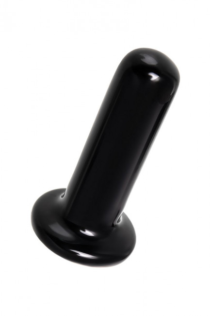 Черный стеклянный мини-вибратор - 10 см. Черный стеклянный мини-вибратор - 10 см.