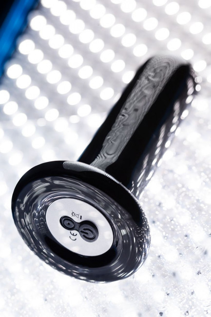 Черный стеклянный мини-вибратор - 10 см. Черный стеклянный мини-вибратор - 10 см.