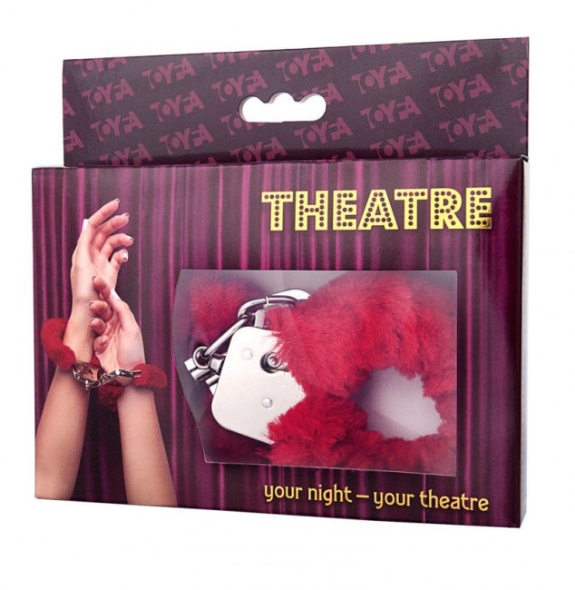 Наручники с красной меховой опушкой Наручники с красной меховой опушкой