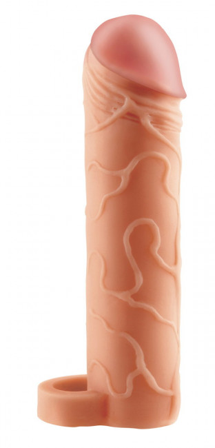 Телесная насадка с кольцом Perfect 2" Extension with Ball Strap - 19 см. Телесная насадка с кольцом Perfect 2" Extension with Ball Strap - 19 см.