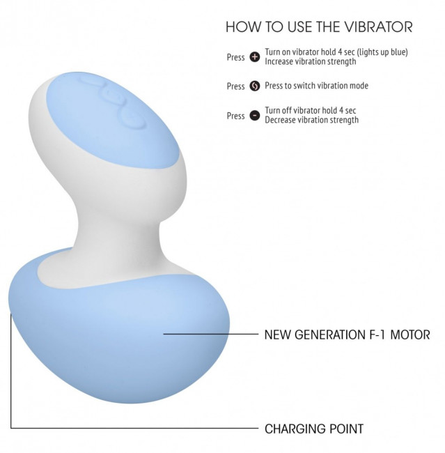Голубой клиторальный массажер Lovebug Голубой клиторальный массажер Lovebug