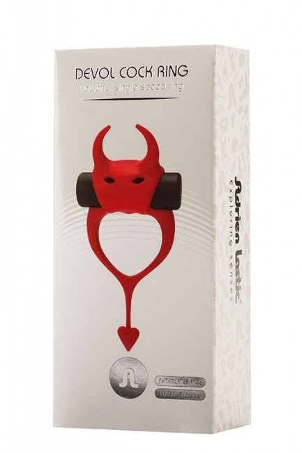 Красное эрекционное кольцо в форме дьяволенка DEVOL COCKRING Красное эрекционное кольцо в форме дьяволенка DEVOL COCKRING