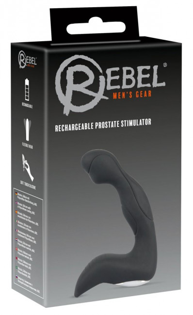 Черный вибростимулятор простаты Rechargeable Prostate Stimulator Черный вибростимулятор простаты Rechargeable Prostate Stimulator