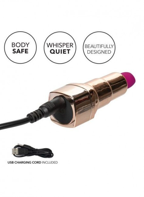Золотистый вибратор-помада с пурпурным мягким кончиком Hide & Play Rechargeable Lipstick Золотистый вибратор-помада с пурпурным мягким кончиком Hide & Play Rechargeable Lipstick