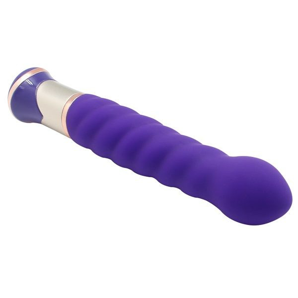 Фиолетовый вибратор-ротатор ECSTASY Deluxe Charismatic Vibe - 21 см. Фиолетовый вибратор-ротатор ECSTASY Deluxe Charismatic Vibe - 21 см.