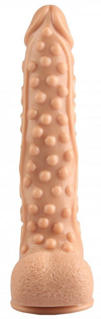 Телесный реалистичный фаллоимитатор на присоске - 26,5 см. Телесный реалистичный фаллоимитатор на присоске - 26,5 см.
