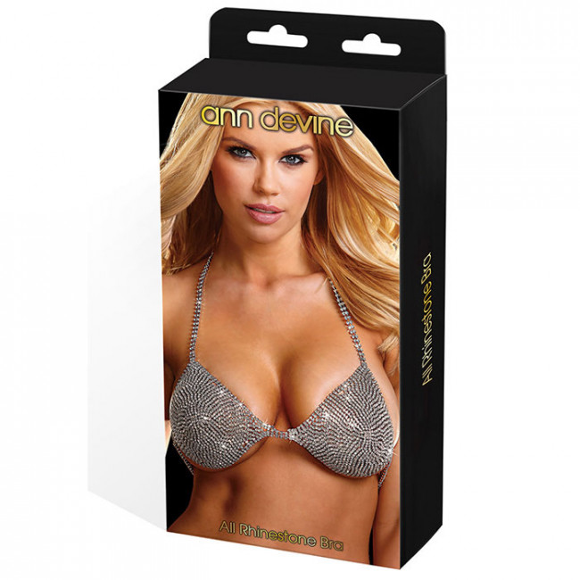 Бюстгальтер из серебристых кристаллов All Rhinestone Bra Бюстгальтер из серебристых кристаллов All Rhinestone Bra