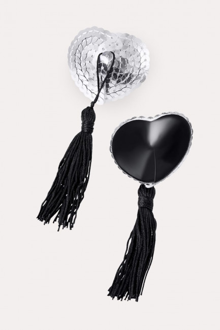 Соблазнительные пэстисы в форме сердец с кисточками Соблазнительные пэстисы в форме сердец с кисточками