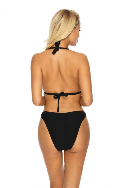 Раздельный купальник-халтер из фактурной ткани Раздельный купальник-халтер из фактурной ткани