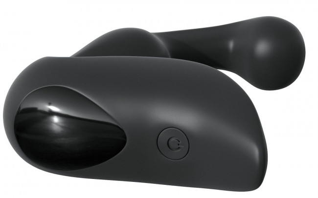 Черный вибромассажер простаты с пультом ДУ Control P-Spot Pro Черный вибромассажер простаты с пультом ДУ Control P-Spot Pro