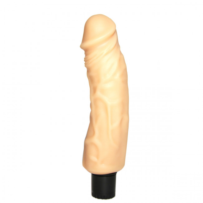 Вибромассажер №18 реалистичной формы - 18,5 см. Вибромассажер №18 реалистичной формы - 18,5 см.