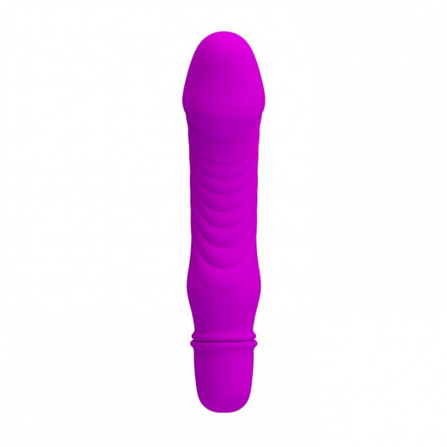 Фиолетовый мини-вибратор Stev -13,5 см. Фиолетовый мини-вибратор Stev -13,5 см.