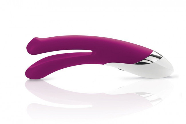 Двойной лиловый вибратор Mystim Bon Aparte - 25 см. Двойной лиловый вибратор Mystim Bon Aparte - 25 см.