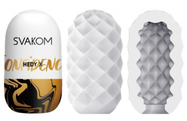 Набор из 5 белых мастурбаторов Hedy X Confidence Набор из 5 белых мастурбаторов Hedy X Confidence