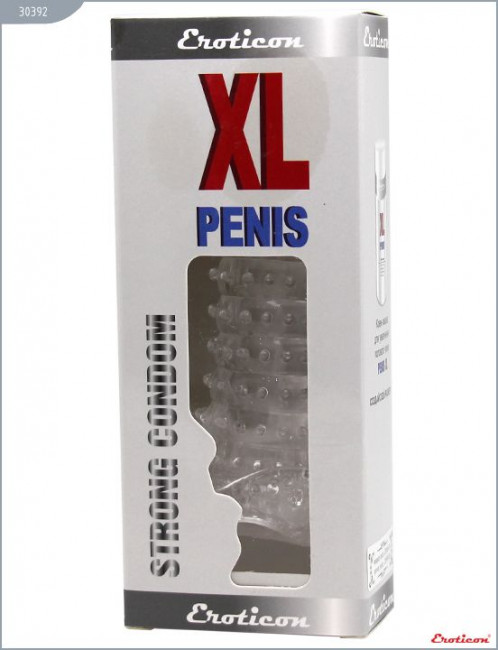 Закрытая гелевая насадка с шипами - 14 см. Закрытая гелевая насадка с шипами - 14 см.