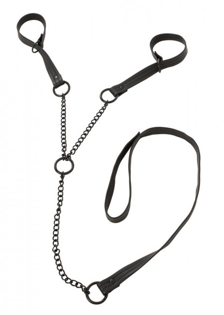 Наручники с поводком Bad Kitty