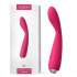 Ярко-розовый G-стимулятор IRIS Clitoral & G-spot Vibrator - 18 см.