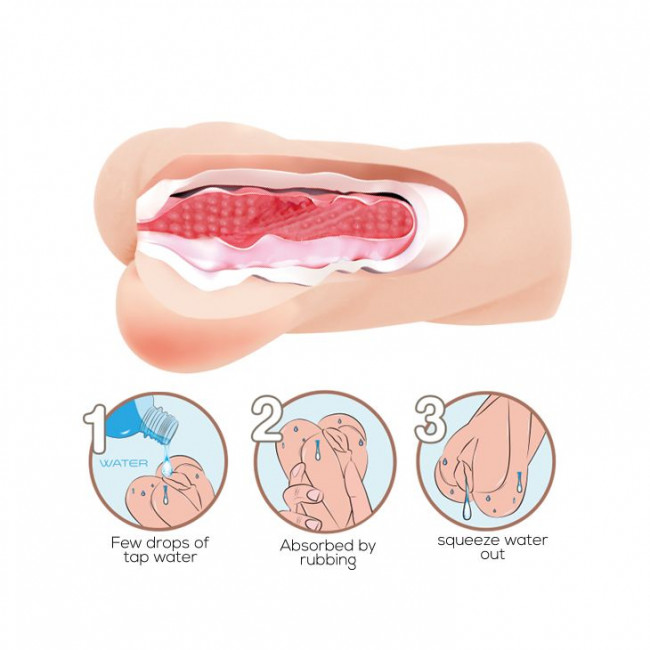Мастурбатор-вагина Crazy Bull Heart Shape с эффектом смазки